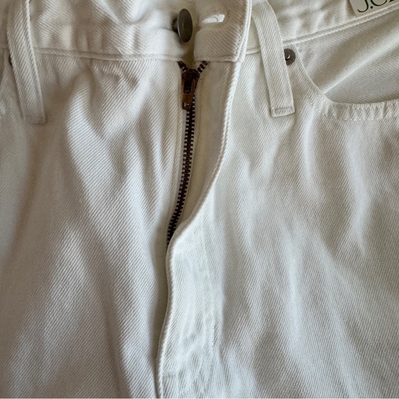 J Crew High Rise Super Wide Leg Jean in White Denim Womens Size 31 NEW - Picture 5 of 12